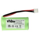 VHBW Vezetékes telefon akku Philips 2HR-AAAU, H-AAA600X2 - 700 mAh 2,4 V NiMH
