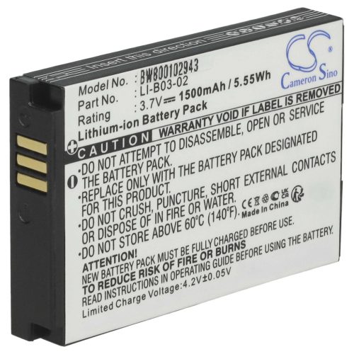 VHBW GPS Akku LI-B03-02 - 1500 mAh 3,7 V Li-Ion