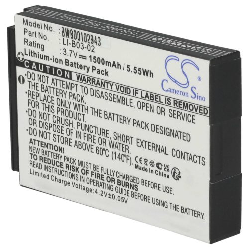 VHBW GPS Akku LI-B03-02 - 1500 mAh 3,7 V Li-Ion