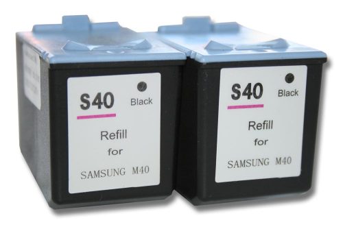 VHBW Ink Cartridge Samsung INK-M40 for SF-330 Printer - Black