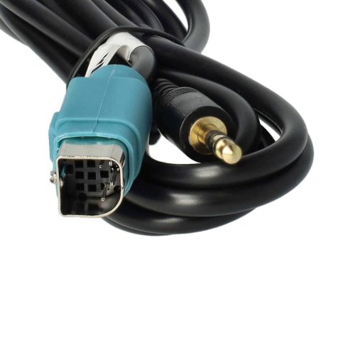 VHBW Alpine KCE-237B AUX Audioadapter Kabel, 100 cm, 13,5 cm, USB