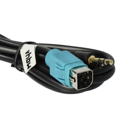 VHBW Alpine KCE-237B AUX Audioadapter Kabel, 100 cm, 13,5 cm, USB