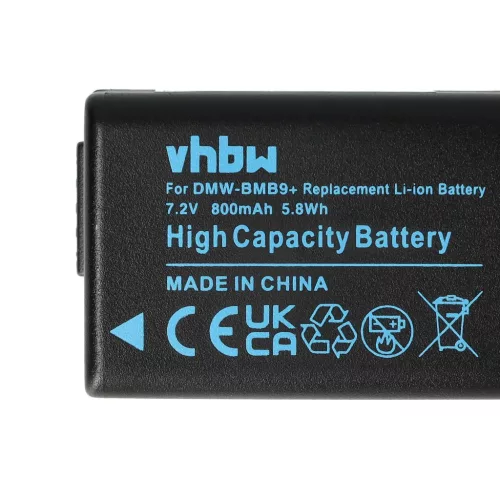 VHBW Leica BP-DC9E, BP-DC9 Akku - 800 mAh, 7,2 V, Li-Ion mit Informationschip