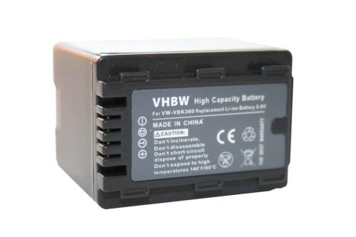 Videokamera akkumulátor Panasonic VW-VBK180, VW-VBK180-K, VW-VBK360 - 3200 mAh 3,6 V Li-Ion