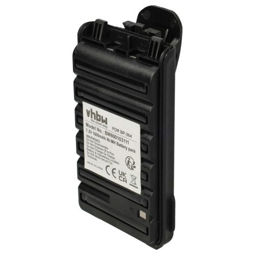 VHBW Radio Akku Icom BP-264 - 1600 mAh 7,2 V NiMH
