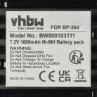 VHBW Radio Akku Icom BP-264 - 1600 mAh 7,2 V NiMH