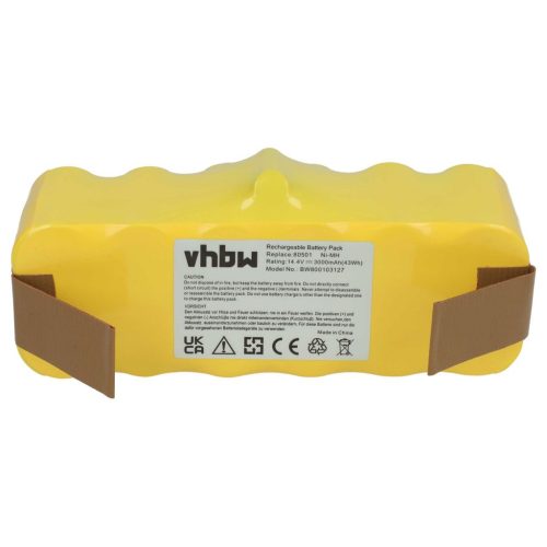 VHBW Battery for 11702 - 3000 mAh, 14.4 V, NiMH