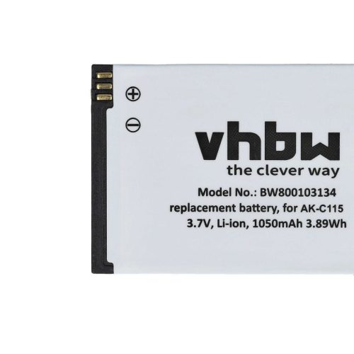 VHBW Senior mobile phone battery Emporia AK-C115 - 1050 mAh 3.7 V Li-Ion - Smartphone battery