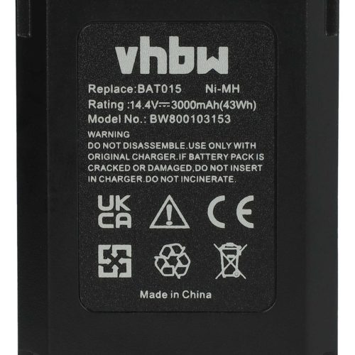 VHBW Electric Hand Tool Battery Bosch PSR14.4VES-2, Spit 14.4V, and BOSCH 26156801 Drills - 14.4V, NiMH, 3000mAh
