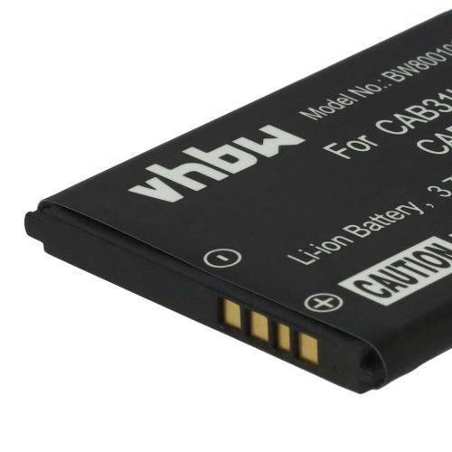 VHBW Mobile Phone Battery for Alcatel CAB31L0000C2, CAB31L0000C1, CAB31L0001C1 - 900 mAh 3.7 V Li-Ion