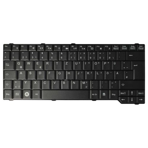 VHBW Keyboard for Fujitsu Siemens 10600968055, 90.4J007.00G, 71GF50072-10 notebook - black QWERTZ