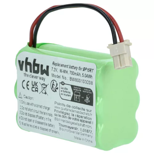 VHBW Dog Trainer Battery BP-15RT, BP15RT - 700 mAh 7.2 V NiMH