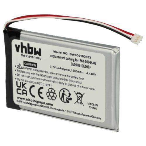 VHBW GPS Akku Garmin 361-00019-15 - 1200 mAh 3,7 V Li-Polymer