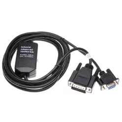   VHBW Siemens Simatic S5 100U RS-232 Programmer Cable - CPU 100, PC Adapter, 300 cm, Black