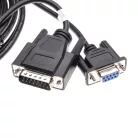 VHBW Siemens Simatic S5 100U RS-232 Programmer Cable - CPU 100, PC Adapter, 300 cm, Black