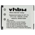 VHBW Fujifilm NP-85 battery - 1300 mAh, 3.7 V, Li-Ion
