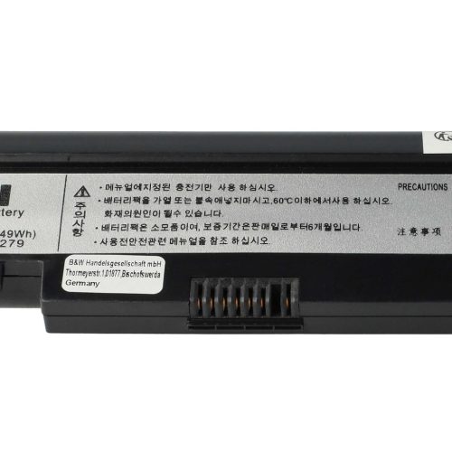 VHBW Notebook akkumulátor  Samsung AA-PBPN6LS, AA-PBPN6LB, AA-PBPN6LW - 6600 mAh 7,4 V Li-Ion, fekete