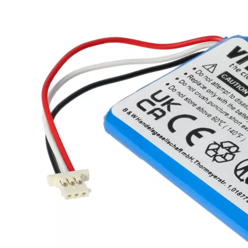 VHBW GPS Battery Navigon 541384120003, GTC3601101PO39120, 5411384120002, GTC39110BL08554 - 1000 mAh 3.7 V Li-Ion