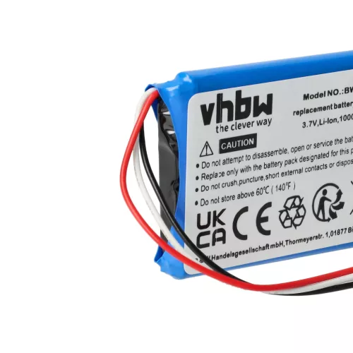 VHBW GPS Battery Navigon 541384120003, GTC3601101PO39120, 5411384120002, GTC39110BL08554 - 1000 mAh 3.7 V Li-Ion