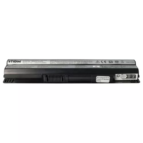 VHBW Notebook Battery Medion BTY-S14, 40029150, 40029231, 40029683 - 4400 mAh 11.1 V Li-Ion, black