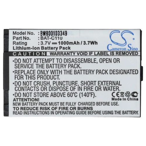 VHBW Senior mobile phone battery for Emporia BAT-C110 - 1000 mAh 3.7 V Li-Ion - Smartphone battery