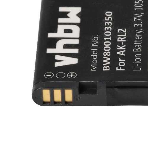 VHBW Senior Mobile Phone Battery for Emporia AK-RL2 - 1050 mAh 3.7 V Li-Ion - Smartphone Battery