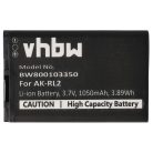 VHBW Senior Mobile Phone Battery for Emporia AK-RL2 - 1050 mAh 3.7 V Li-Ion - Smartphone Battery