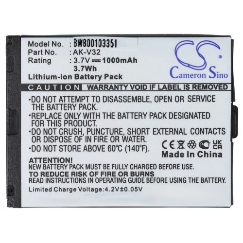 VHBW Mobile Phone Battery Emporia AK-V32 - 1000 mAh 3.7 V Li-Ion - Smartphone Battery