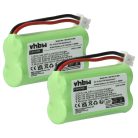 VHBW Vezetékes telefon akkumulátor 55AAAHR2BMX, 220382C1, 220436C1, 41AAAH2BMX - 700 mAh 2,4 V NiMH
