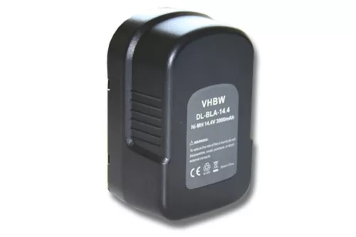VHBW Akku für Black & Decker BDG14, BDGL14K2 Geräte - 3000 mAh, 14.4V, NiMH