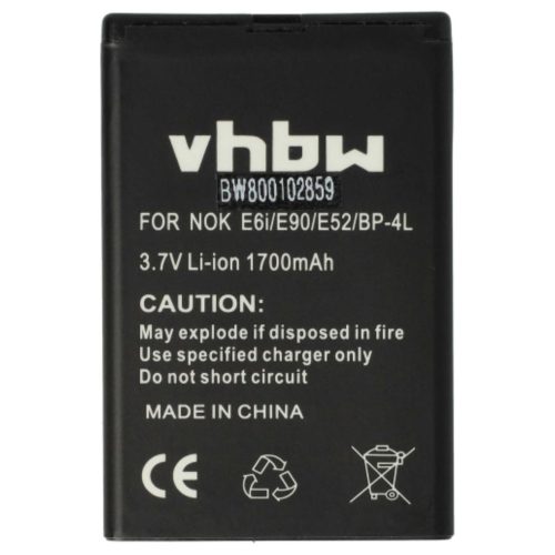 VHBW Mobile Phone Battery for Acer HH08P - 1700 mAh 3.7 V Li-Ion - Smartphone Battery