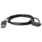 VHBW 1x USB Datenkabel Tablet - 2 in 1 Ladekabel für normale USB Tablets 100 cm schwarz