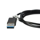 VHBW 1x USB Datenkabel Tablet - 2 in 1 Ladekabel für normale USB Tablets 100 cm schwarz