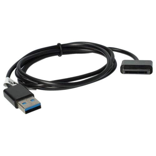 VHBW 1x USB Datenkabel Tablet - 2 in 1 Ladekabel für normale USB Tablets 100 cm schwarz