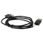 VHBW 1x USB Datenkabel Tablet - 2 in 1 Ladekabel für normale USB Tablets 100 cm schwarz