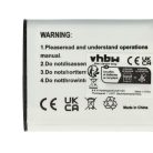 VHBW Panasonic VW-VBX090, VW-VBX090E akkumulátor - 600 mAh, 3,6 V, Li-Ion
