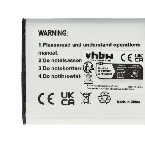 VHBW Panasonic VW-VBX090, VW-VBX090E akkumulátor - 600 mAh, 3,6 V, Li-Ion
