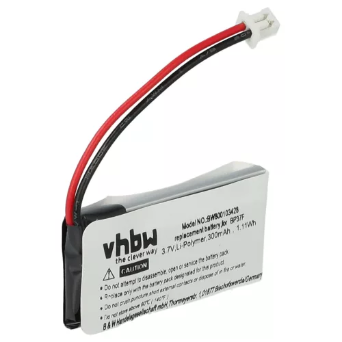 VHBW Hundetrainer Akku Dogtra BP37F, BP37R - 300 mAh 3,7 V Li-Polymer