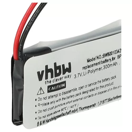 VHBW Hundetrainer Akku Dogtra BP37F, BP37R - 300 mAh 3,7 V Li-Polymer