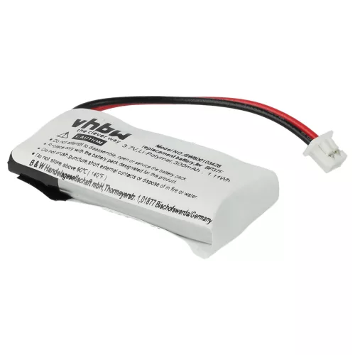 VHBW Hundetrainer Akku Dogtra BP37F, BP37R - 300 mAh 3,7 V Li-Polymer