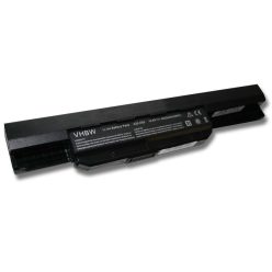   Notebook akkumulátor  Asus A31-K53, 07G016H31875M, 0B20-00X50AS - 4400 mAh 11,1 V Li-Ion, fekete