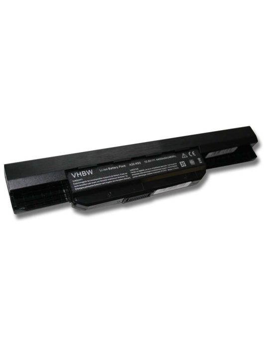 Notebook akkumulátor  Asus A31-K53, 07G016H31875M, 0B20-00X50AS - 4400 mAh 11,1 V Li-Ion, fekete