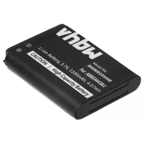 VHBW Mobile Phone Battery for Samsung AB803443BU - 1100 mAh 3.7 V Li-Ion