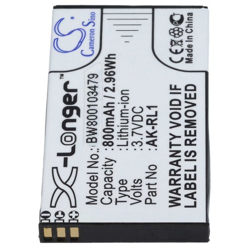 VHBW Senior Mobile Phone Battery for Emporia AK-RL1 - 800 mAh 3.7 V Li-Ion - Smartphone Battery