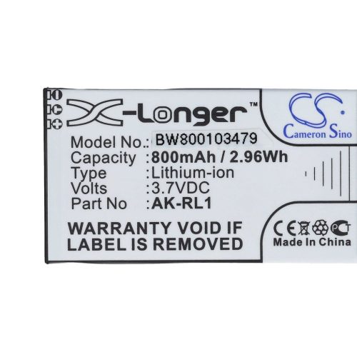 VHBW Senior Mobile Phone Battery for Emporia AK-RL1 - 800 mAh 3.7 V Li-Ion - Smartphone Battery