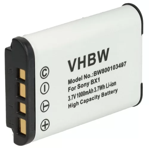 VHBW Sony NP-BX1 battery - 1000 mAh, 3.6 V, Li-Ion