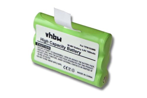 Babafigyelő elem a TPB103MB-hoz - 700 mAh 3,6 V NiMH