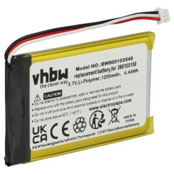 VHBW GPS Battery 360103150 - 1200 mAh 3.7 V Li-Ion