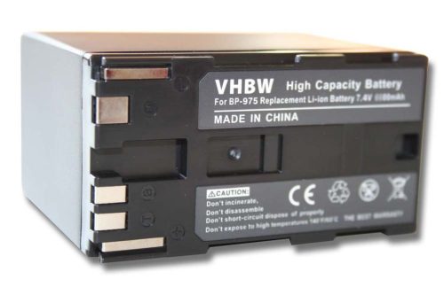 Videokamera akkumulátor Canon BP-955-höz - 6600 mAh 7,4 V Li-Ion