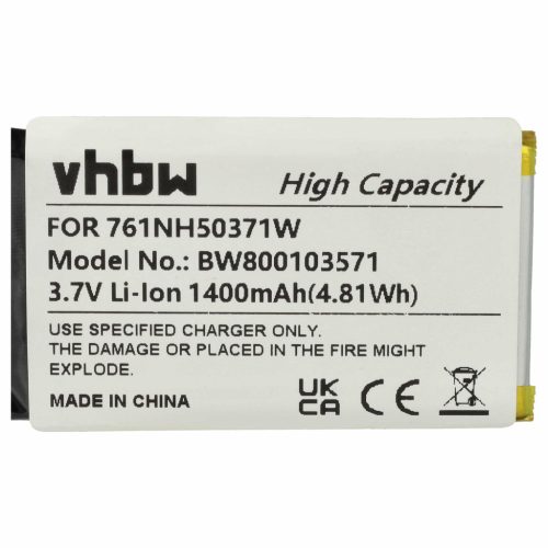 VHBW GPS Akku 761NH50371W - 1300 mAh 3,7 V Li-Polymer